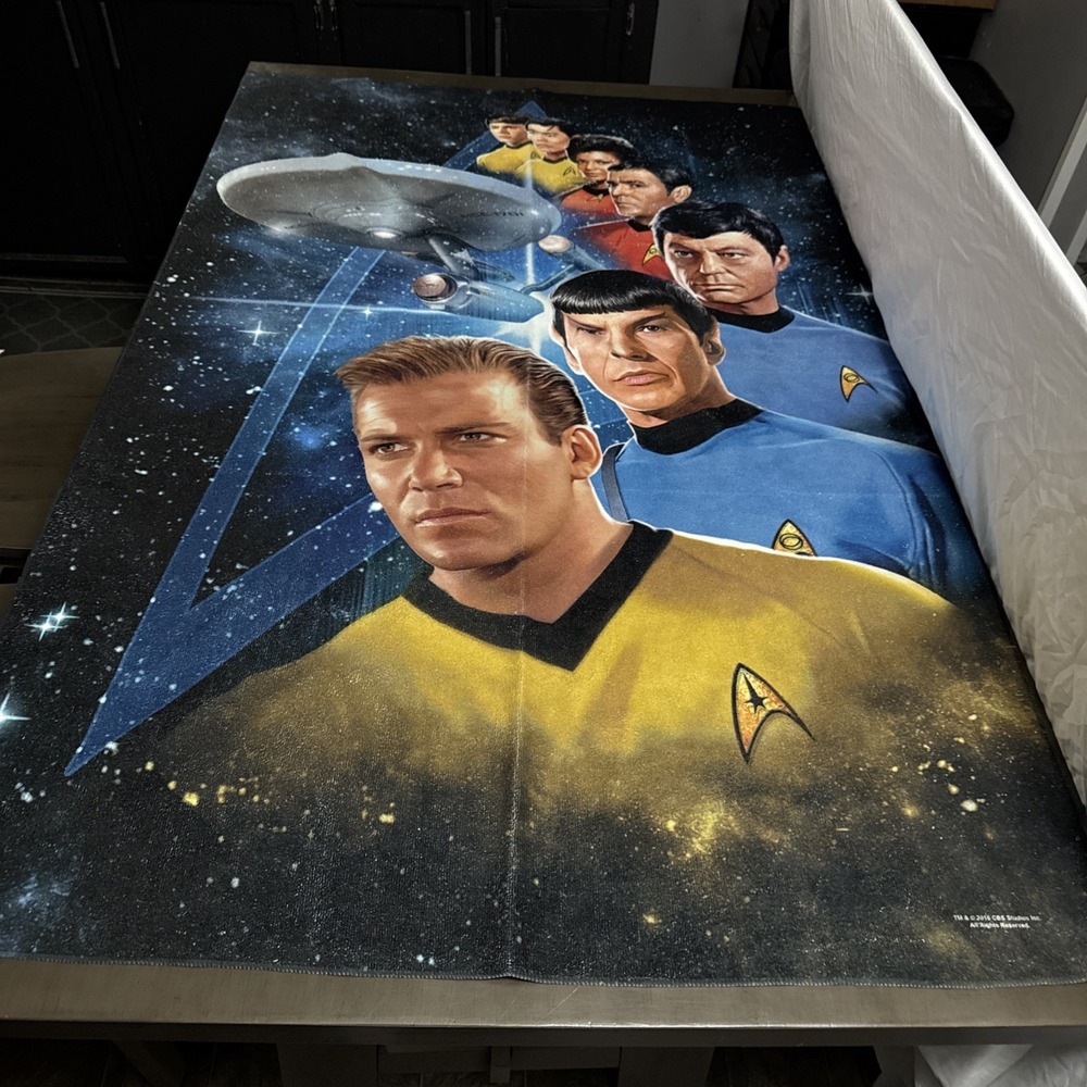 Star Trek Beach Towel, 30"x 58" Among The Stars 2015 Collectible
